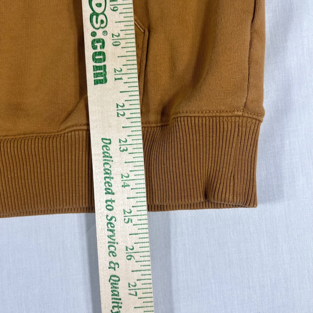 Timberland Mens Wheat Tan Tree Logo Fleece Pullover Hoodie Sweatshirt Medium - Picture 7 of 10